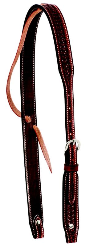Cowboy Tack Spider Stamp Slip Ear Headstall