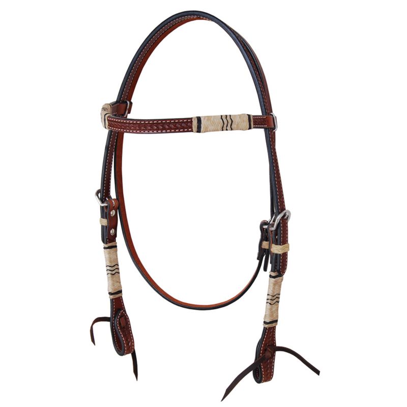 Oxbow Rawhide Braid & Basket Tool Browband Headstall