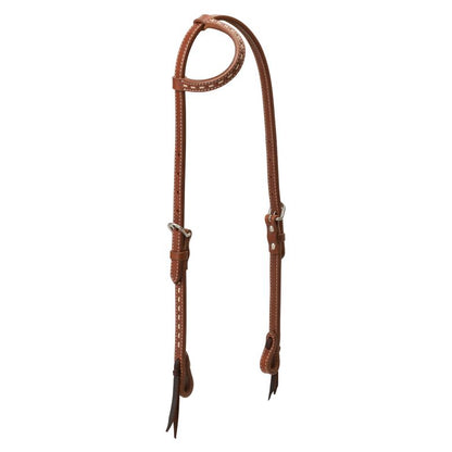 Weaver Cross Rawhide Sliding Ear Headstall