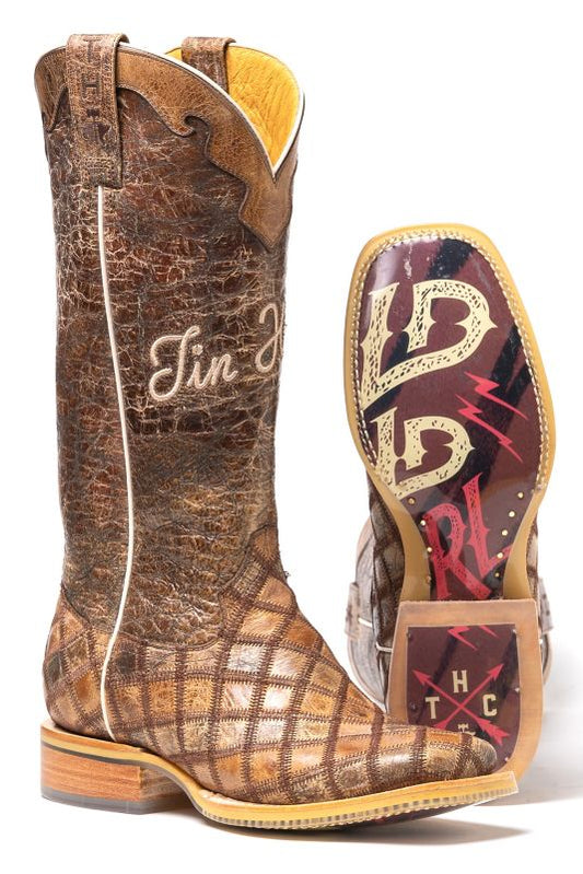 Tin Haul Ladies Patches Western Boots