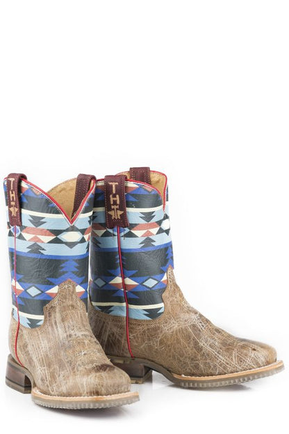 Tin Haul Kids Aztec Western Boots