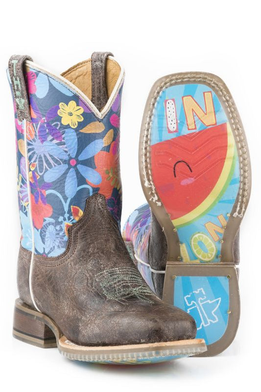 Tin Haul Little Kids Bloomin Flowers Western Boots