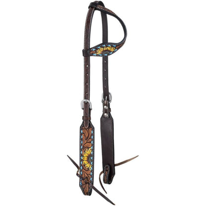 Tough1 Sunflower & Buckstitch Single Ear Headstall