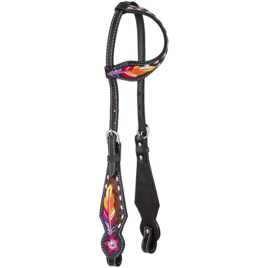 Tough1 Feather & Flower Single Ear Headstall