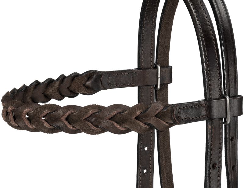Royal King Braided Leather Browband Headstall