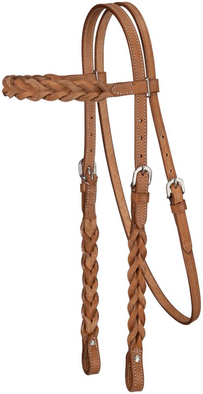 Royal King Braided Leather Browband Headstall