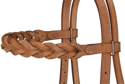 Royal King Braided Leather Browband Headstall
