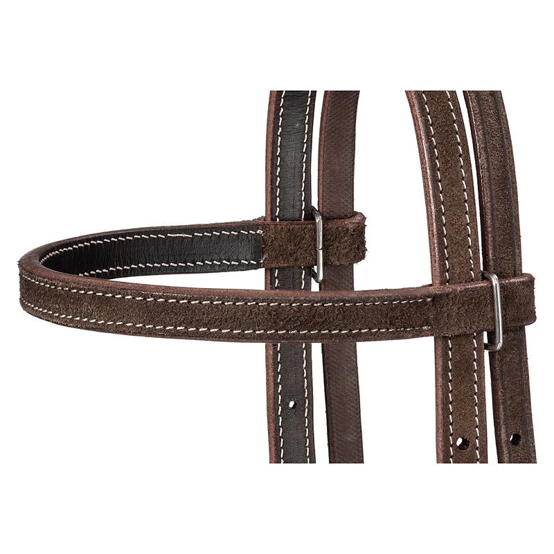 Royal King Plain Leather Pony Browband Headstall