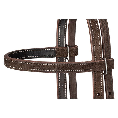 Royal King Plain Leather Pony Browband Headstall