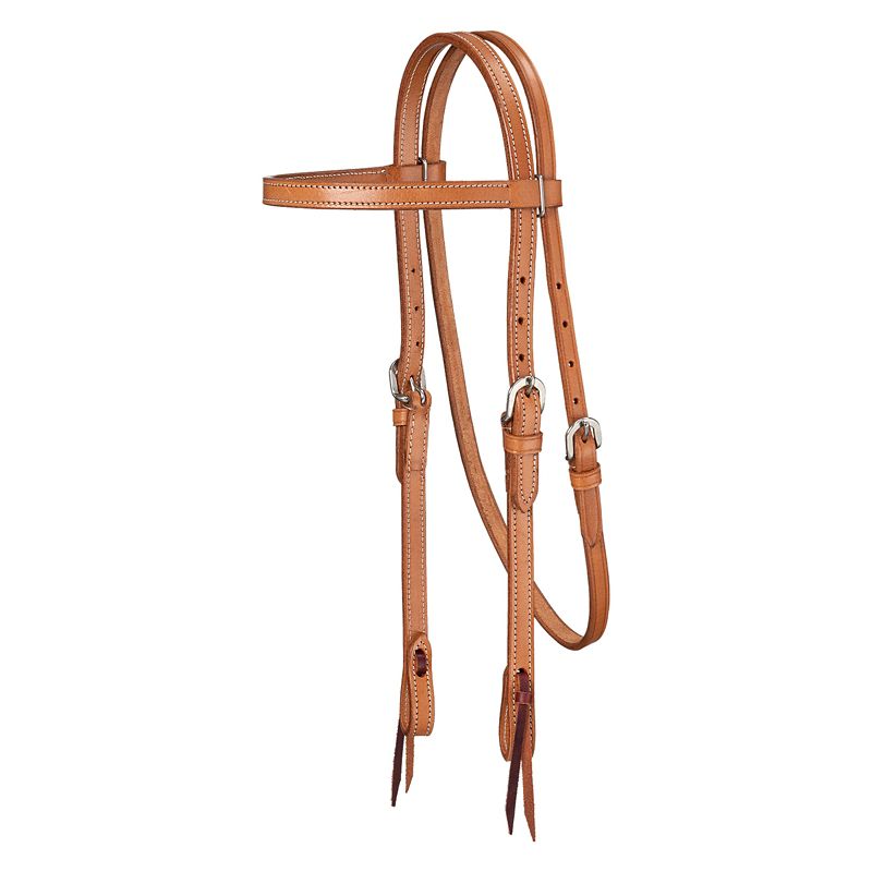 Royal King Plain Leather Pony Browband Headstall