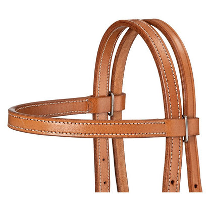 Royal King Plain Leather Pony Browband Headstall