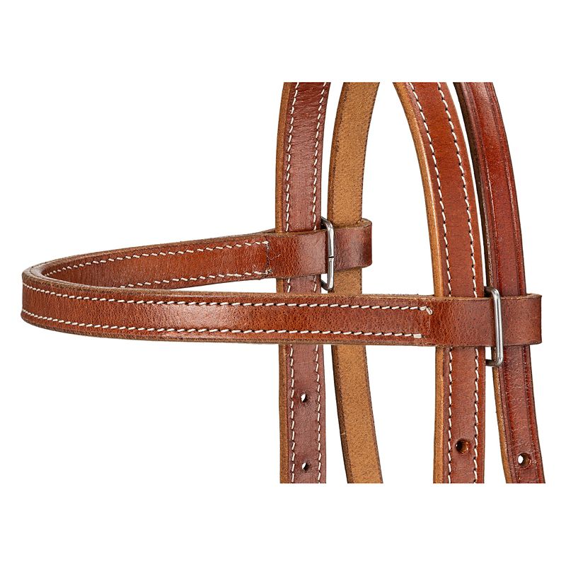 Royal King Plain Leather Pony Browband Headstall