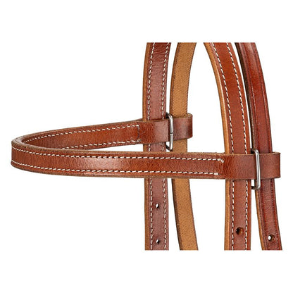 Royal King Plain Leather Pony Browband Headstall