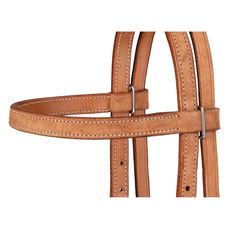 Royal King Plain Leather Pony Browband Headstall
