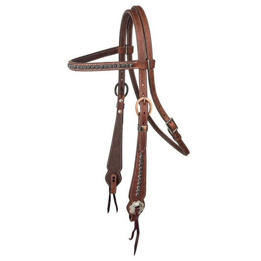 Tabelo Studded Browband Headstall - Western