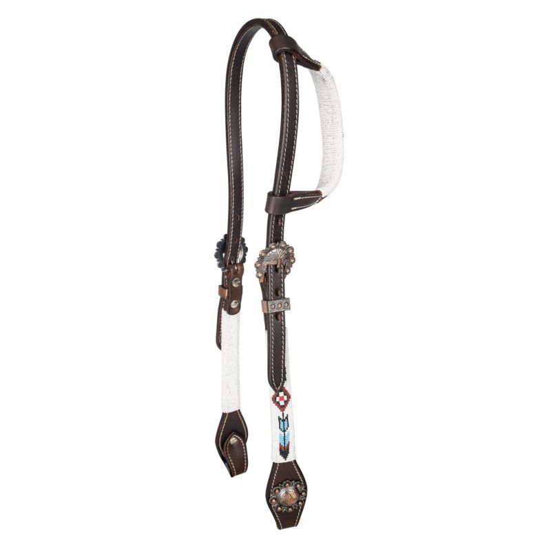 Tabelo Aztec Beaded Ear Headstall