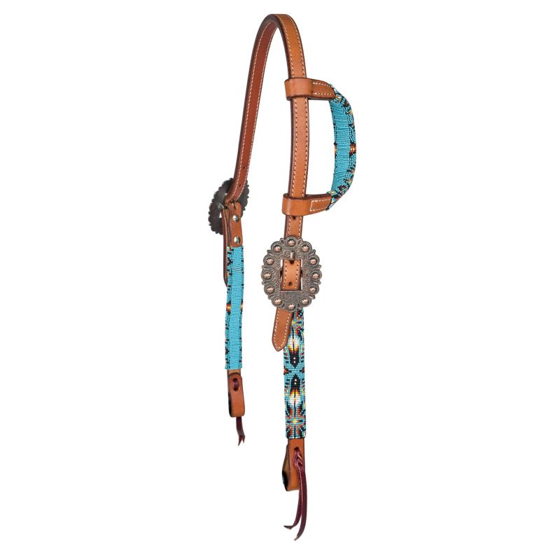Tabelo Aztec Beaded Ear Headstall