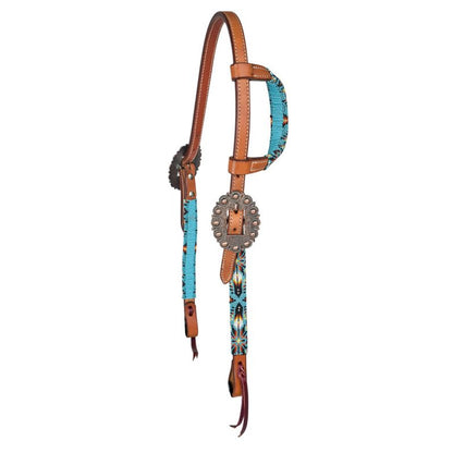 Tabelo Aztec Beaded Ear Headstall