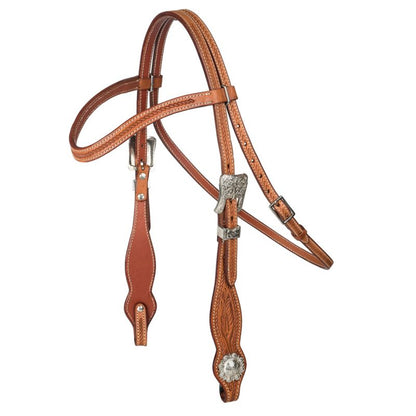 Tabelo Dropped Brow Headstall - Chestnut