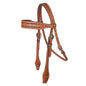 Tabelo Wide Brow Headstall - Chestnut