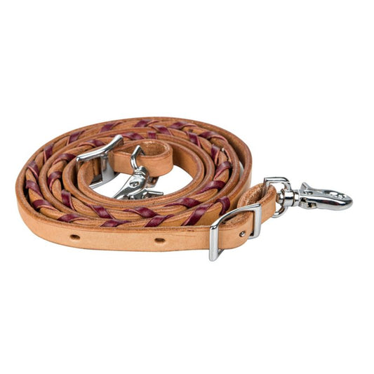 Tabelo Contest Reins - Laced Latigo 5/8" x 6ft