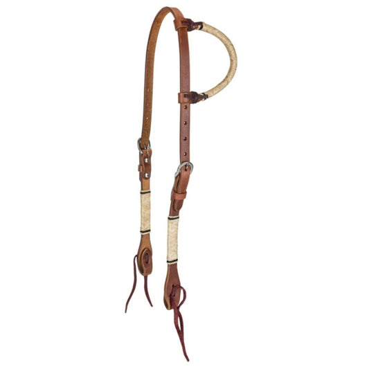 Tabelo One Ear Headstall with Rawhide Knots
