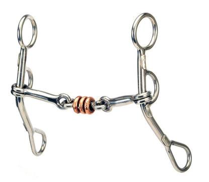 Western SS Dogbone Copper Ring Argentine Snaffle