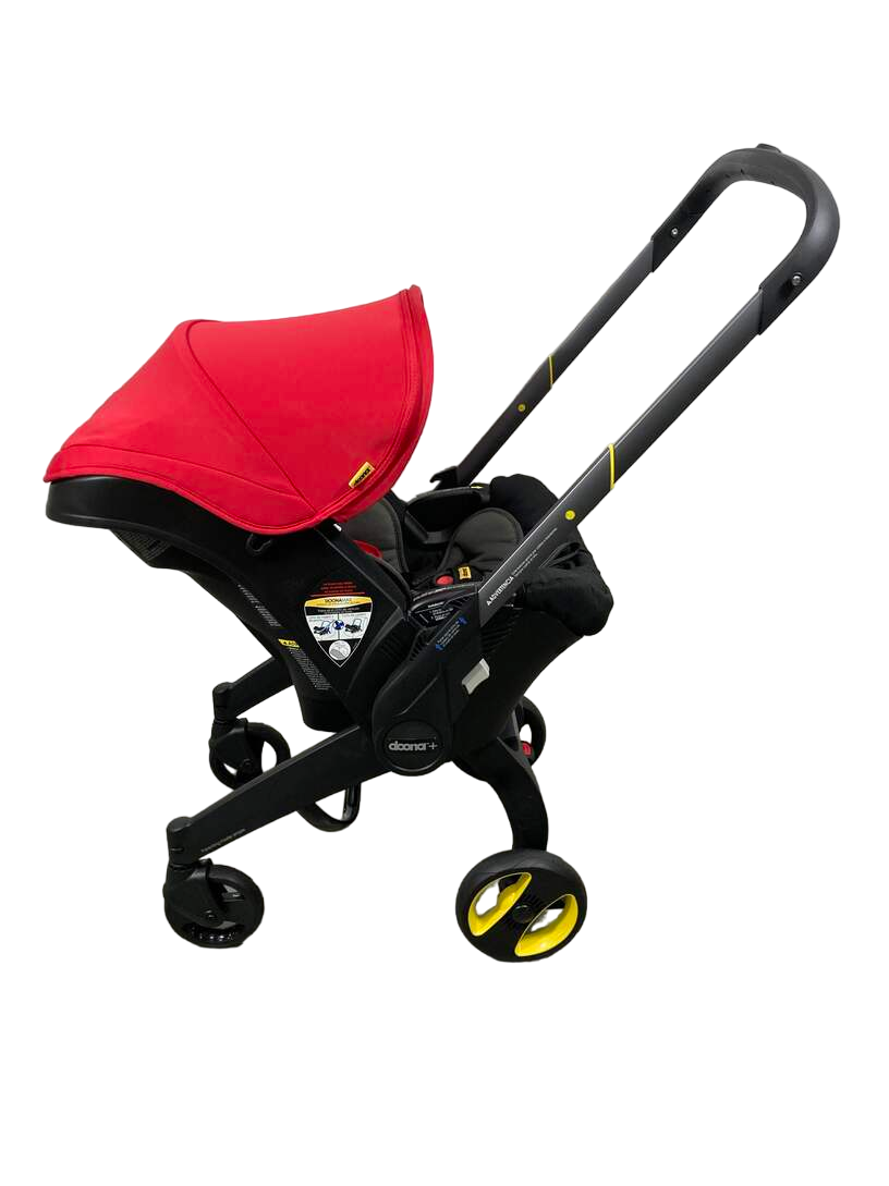  Doona Infant Car Seat & Stroller Combo, 2023, Flame Red