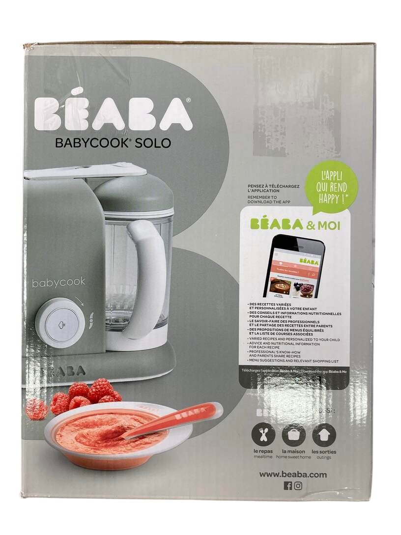  Beaba Babycook Solo 4-in-1 Baby Food Maker, Grey