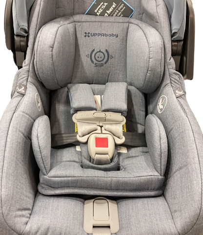  UPPAbaby MESA V2 Infant Car Seat, 2023, Gregory (Blue Melange Merino Wool)