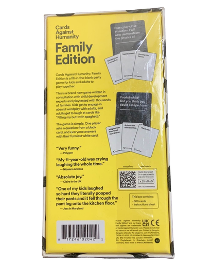  Cards Against Humanity Family Edition