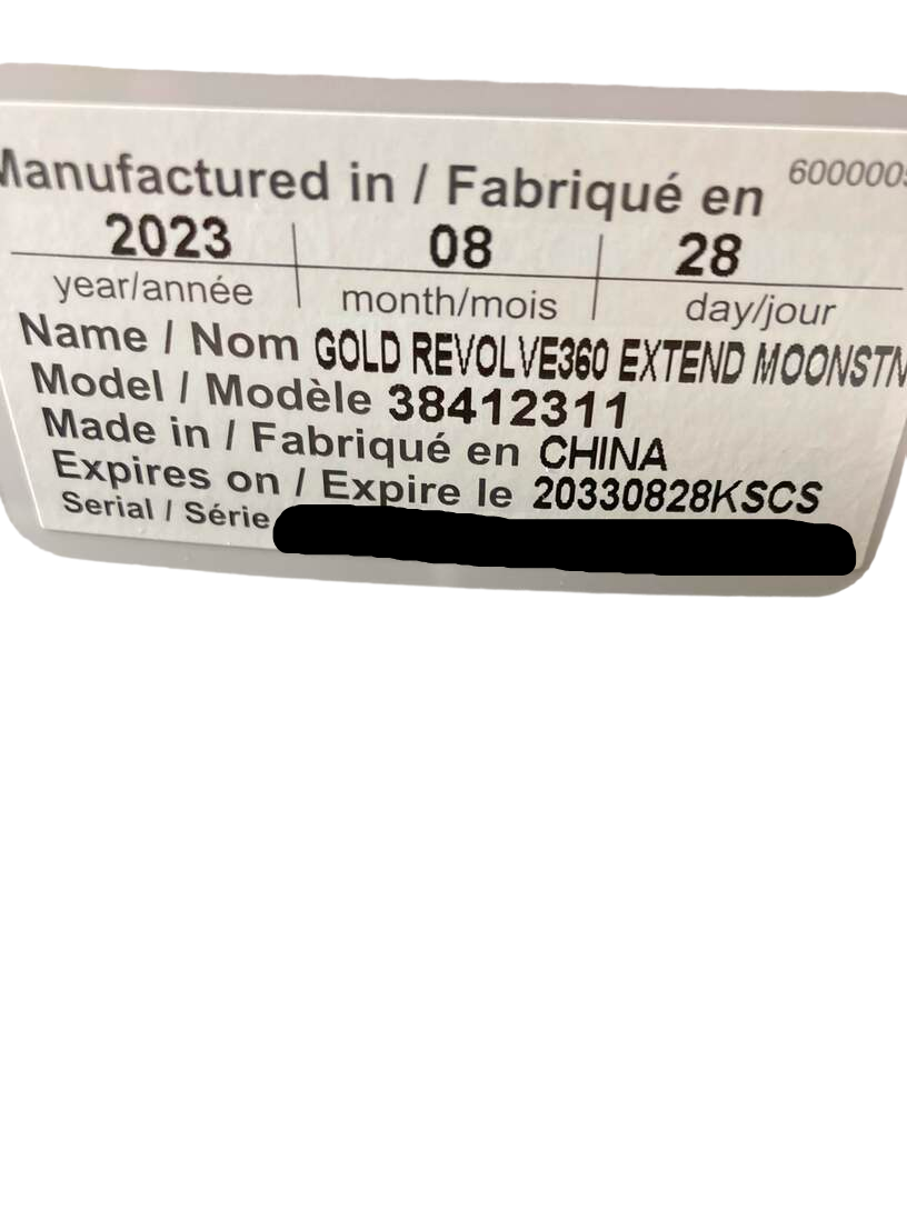  Evenflo Gold Revolve 360 Extend All-in-one Rotational Car Seat With SensorSafe, Moonstone, 2023