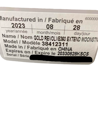 Evenflo Gold Revolve 360 Extend All-in-one Rotational Car Seat With SensorSafe, Moonstone, 2023