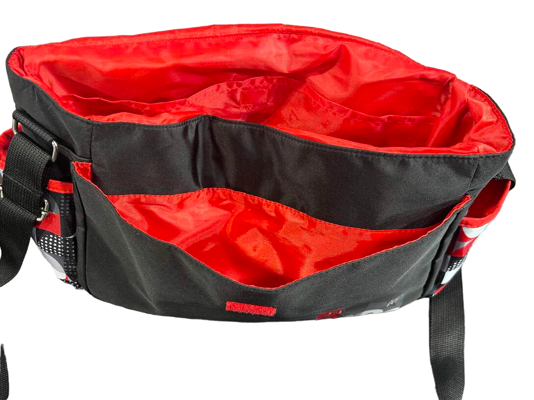  Disney Baby 5 Piece Diaper Bag Tote, Mickey Geo Check