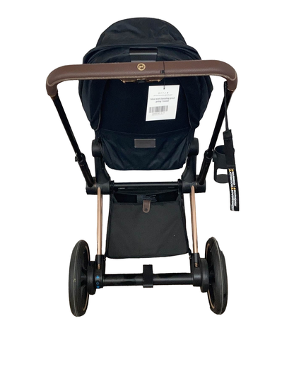  Cybex E-PRIAM Electric Stroller, Deep Black, (Charger Not Included)