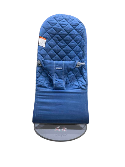  BabyBjorn Bouncer Bliss, Midnight Blue Cotton Classic Quilt