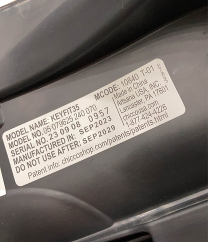  Chicco Keyfit 35 Infant Car Seat