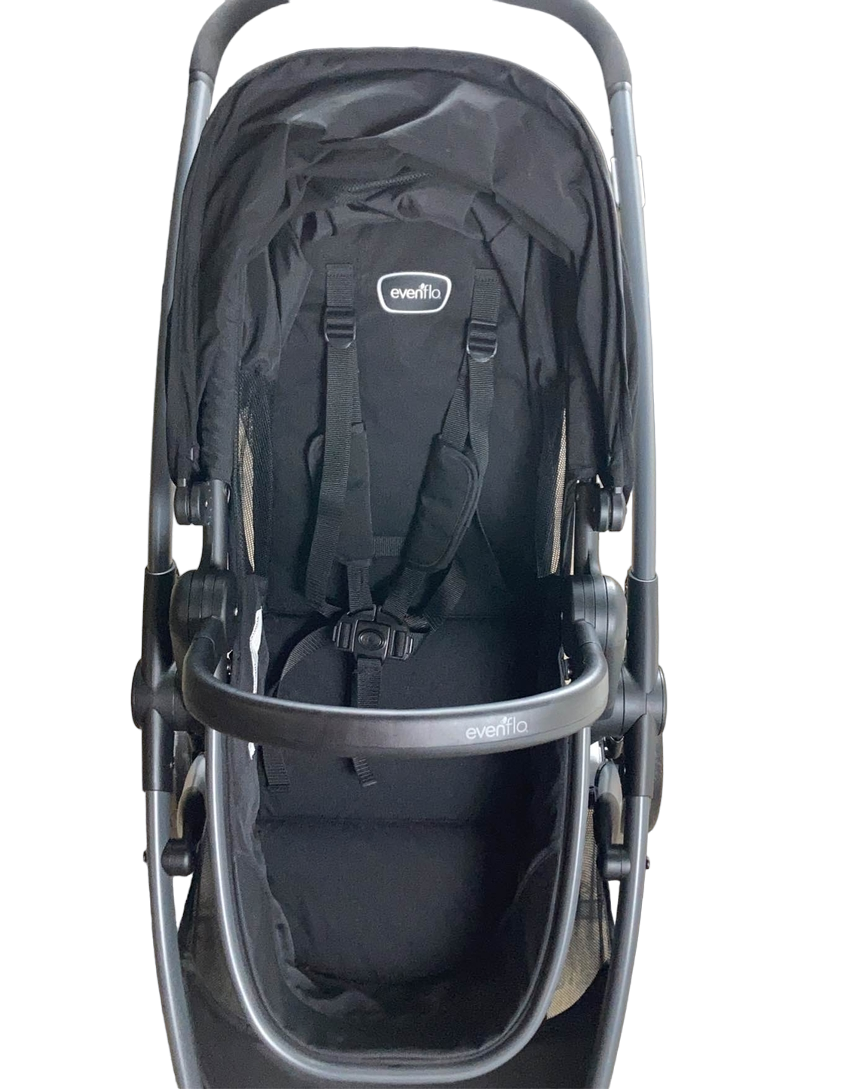  Evenflo Pivot Suite Stroller, 2022, Dunlop Black
