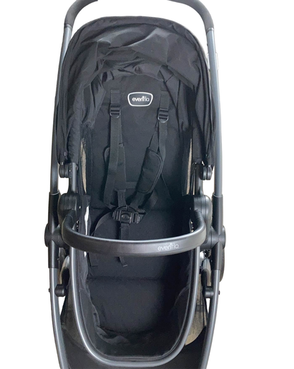  Evenflo Pivot Suite Stroller, 2022, Dunlop Black