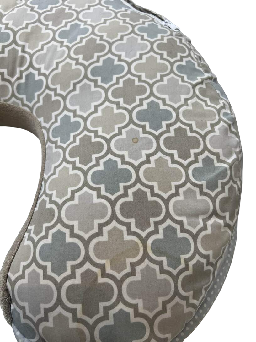  Boppy Nursing And Infant Support Luxe Pillow, Gray Brushstroke Pennydot