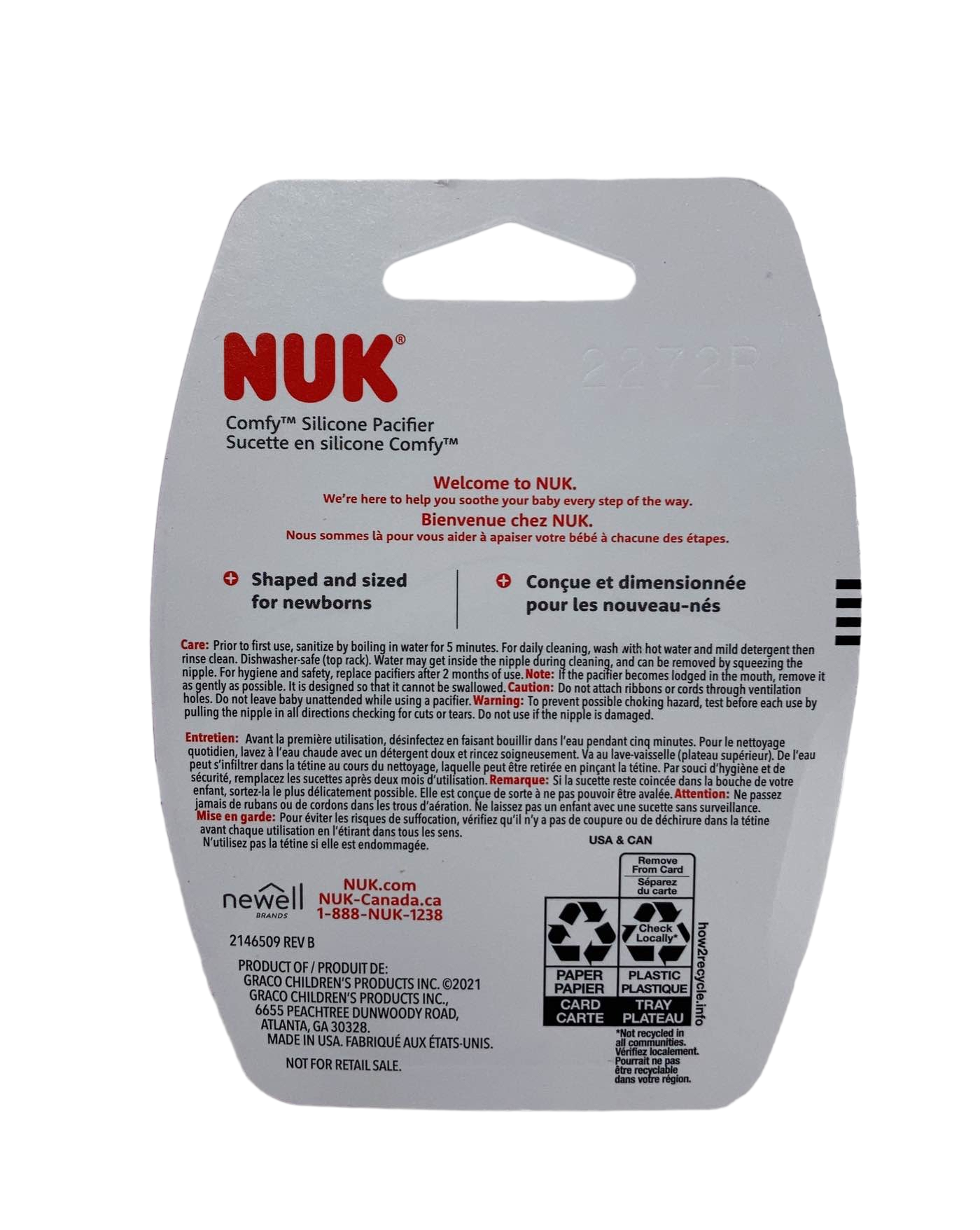  NUK Comfy Pacifier, 0-6 Months