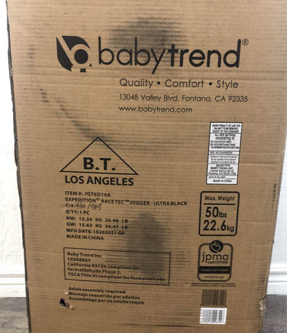  Baby Trend Expedition Race Tec Jogger, Ultra Black