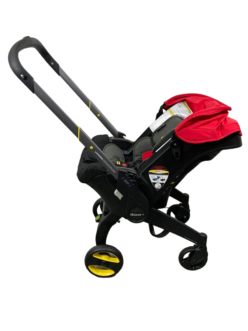  Doona Infant Car Seat & Stroller Combo, 2023, Flame Red