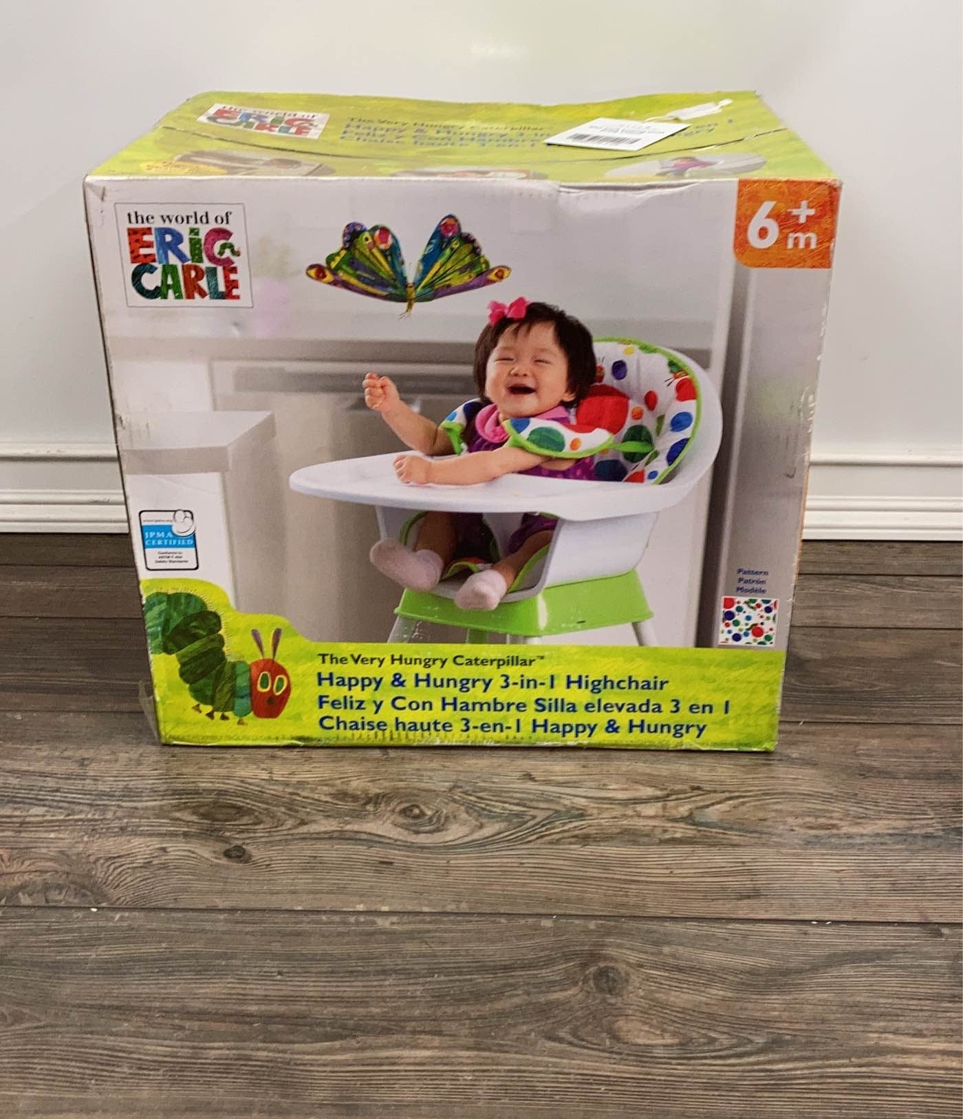 Eric Carle The Very Hungry Caterpillar Happy And 3-in-1 High Chair