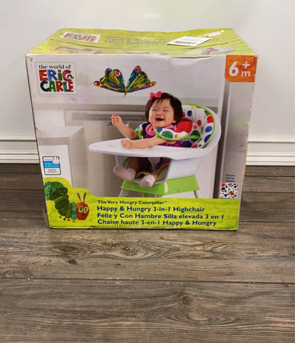  Eric Carle The Very Hungry Caterpillar Happy And 3-in-1 High Chair