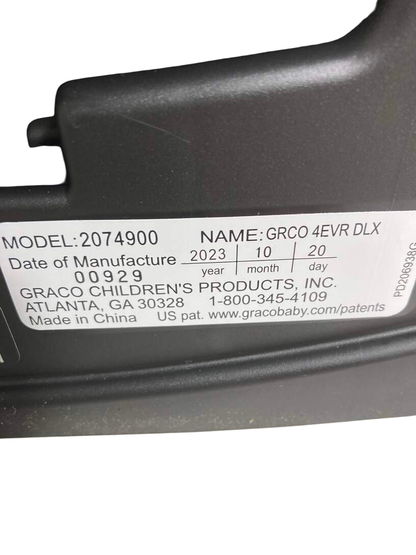  Graco 4Ever DLX 4-in-1 Car Seat, Zagg, 2023
