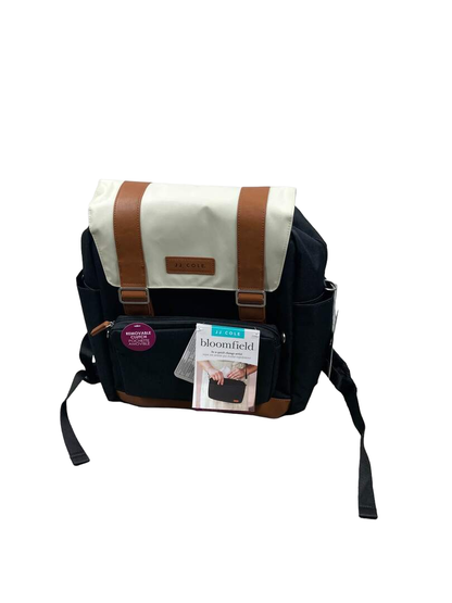  JJ Cole Bloomfield Modular Knapsack Diaper Bag, Ivory And Onyx