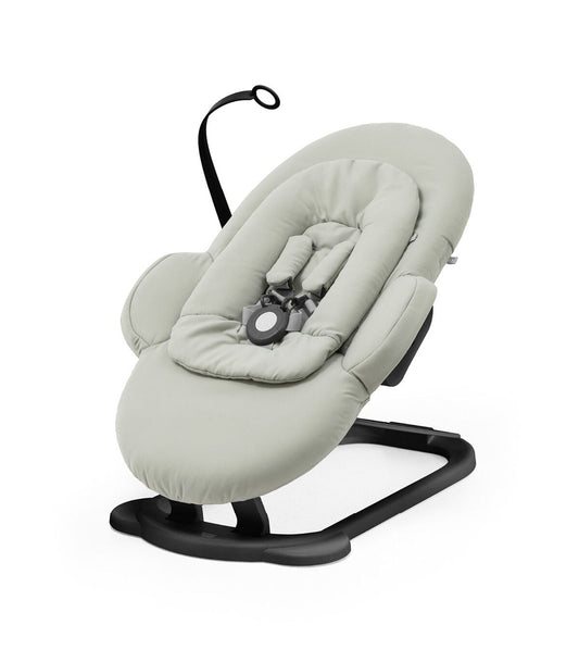  Stokke Steps Bouncer, Soft Sage Black Chassis