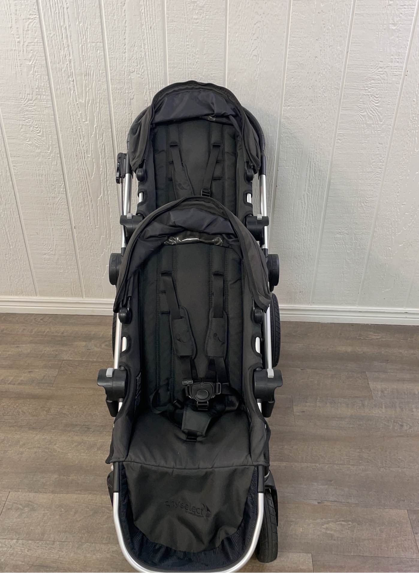  Baby Jogger City Select Double Stroller, Black, 2015