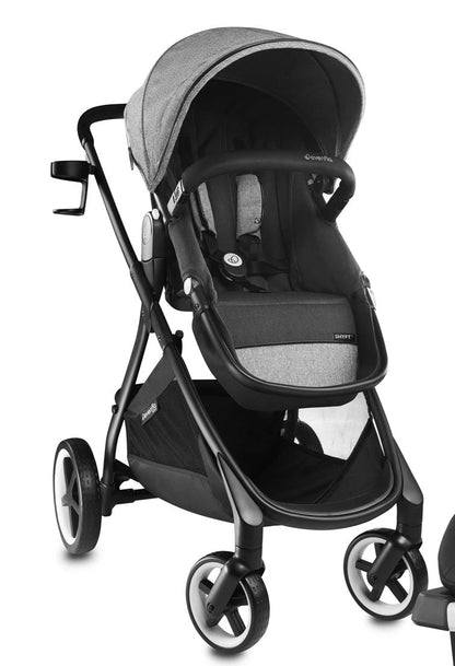  Evenflo Shyft Stroller, 2021, Moonstone Grey